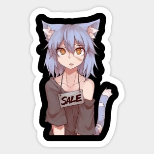 Poor Neko Sticker